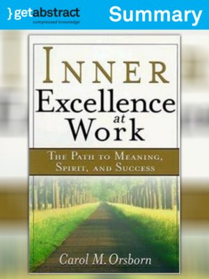 cover image of Inner Excellence at Work (Summary)